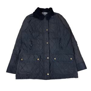 Barbour Beadnell Quilted Jacket Coat Women's 12 Grunge Faded